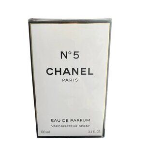 CHANEL No 5 EDT 3.4 OZ Patchouli Jasmine Iris Ylang Lily Oak Moss Musk Amber